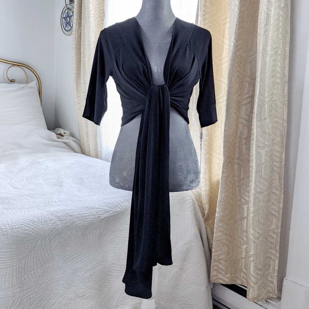 NWT - Calvin Klein wrap knot top cardigan